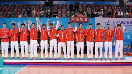 奮勇拼搏 北京男排摘得全運(yùn)會(huì)銀牌